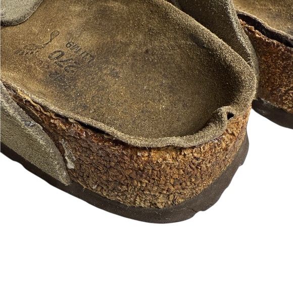 Birkenstock Boston size 42 (11.5) Beaten up but cleaned well tan suede - Picture 6 of 8
